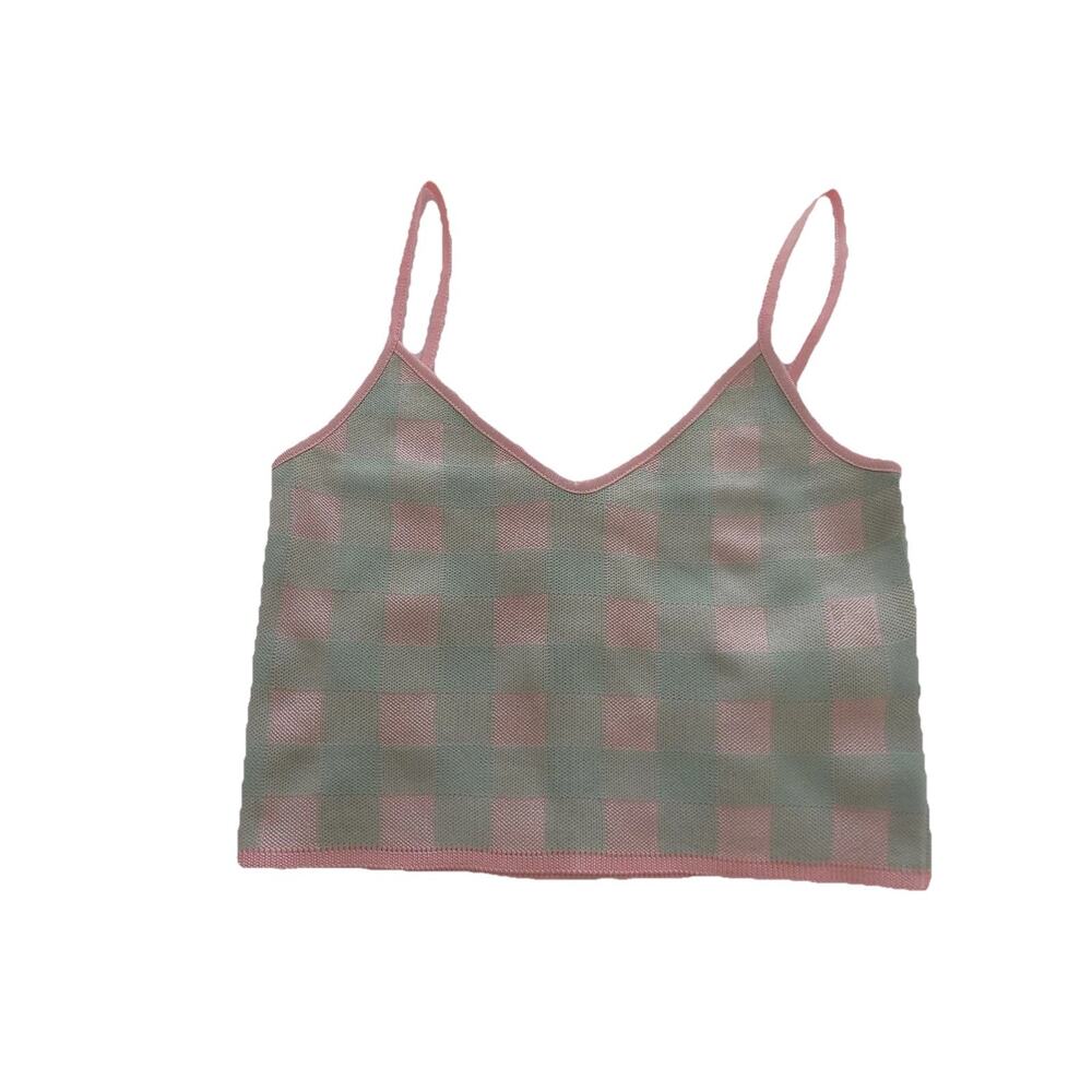 Zara cropped camisole cami tank knit top size Medium - Picture 5 of 8